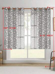 1pc/2pcs Premium Boho Style Embroidered Sheer Curtains For Living Room & Bedroom, Minimalist Line Art Voile Drapes, Fade Resistant Soft Light Blocking Breathable Home Decor, Easy To Install And Maintain - Grey - View 39