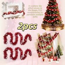 3/2/1pc Christmas Decorations: White Snowflake, Red Pleated Stripe, Decorative Christmas Ribbon, Madder Red Hanging Ornament, Home Decor, Party Decoration - Conventional - View 9