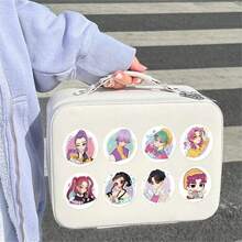 KPop Demon Hunters 500PCS Demon Hunters Cartoon Stickers Showcasing Lumi And Mira Patterns, Water-Resistant Decals Suitable For Phone, Pencil Case And Object Surface Decoration, Perfect For K-POP Fans Offline Gatherings, Concert Support, DIY Creative Decoration And Party Gifts. - Multi-color - View 2