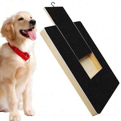 Wooden Dog Nail Scratch Board Adjustable Dog Nail File Grinding Pad Puppy Nail Trimming Scratching Board Pet Grooming Tool For Small Medium Large Dogs