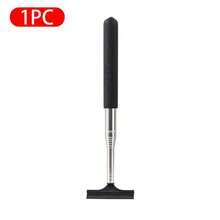 Portable Mini Telescopic Wiper Squeegee Car Rearview Mirror Glass Cleaner Water Rod Auto Cleaning Tool - Black - View 2