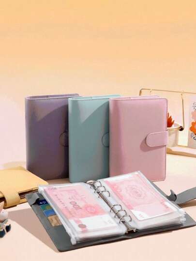 Envelopes de Dinheiro para Pasta de Orçamento, Adequados para Gestão de Orçamento, Envelopes de Pasta de Couro Tamanho A6