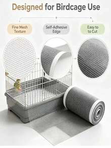 1 Roll Bird Cage Self-Adhesive Anti-Splatter Mesh Tape, Parrot Cage Feed-Proof Strip, Cage Edge Feed Guard Mesh, Customizable Cut, Chicken Wire Fence, Hardware Cloth Garden Plant Support, Welded Metal Chicken Wire Fence, Poultry Animal Cage Sieve Mesh, Garden Protection Mesh - Multicolor - View 7