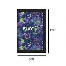 1pc Cool Cartoon Game Console Tri-Fold Youth Wallet, Neck Hanging Wallet, Gift For Boys And Girls Suitable For Daily Use - Multicolor - View 2