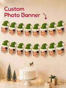 1/8/16/24pcs Customizable Portrait Bunting, Handmade Cut Paper Funny Face Portrait Garland, Perfect For Event Backdrop, Venue Atmosphere, Store Scene Decoration, Party Decor, Suitable For Parents, Colleagues, Friends, Couples, Birthday, Party, Halloween, Christmas - Multicolor - View 2