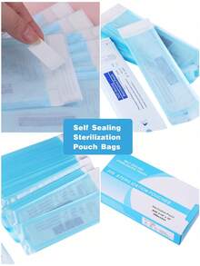 Self-Sealing Sterilization Bags, Disposable Sterilization Bags, Cleaning Bags, Suitable For Steel Nail Art Tools And Accessories - Multicolor - View 7