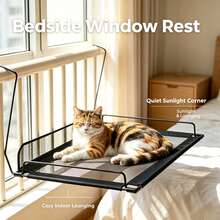 No-Drill Cat Window Perch, Glass Window Viewing Cat Hammock Bed - one-size - View 5