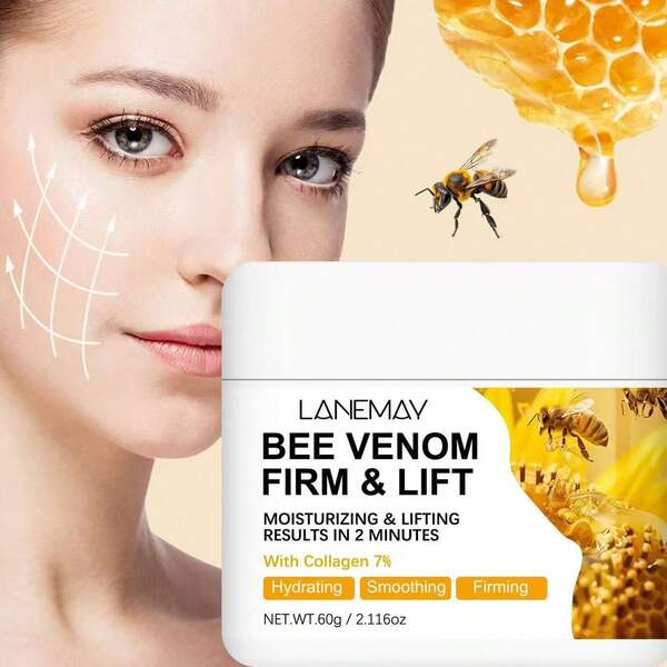 Bee Venom Firming & Lifting Cream, Brightening Neck Cream With Collagen And Hyaluronic Acid, Abdominal Firming Skincare Cream, Moisturizing And Firming For Abdomen, Thighs, Buttocks And Arms, Suitable For All Skin Tones - Nourishing Body Shaping Lotion