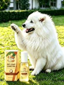 AMZ Pet Hair Care Oil, Cat And Dog Smooth Hair Gentle Detangling Elastic Glossy Hair Protective Essential Oil, Easy Grooming And Softer - 50ml - View 2