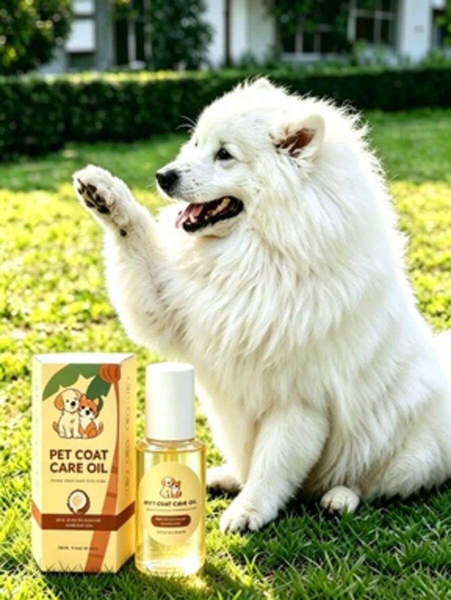 AMZ Pet Hair Care Oil, Cat And Dog Smooth Hair Gentle Detangling Elastic Glossy Hair Protective Essential Oil, Easy Grooming And Softer