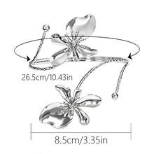 6pcs Set Designer Floral Armbands, Adjustable Butterfly Starfish Leaf Versatile Arm Bracelets, Minimalist Personalized, Suitable For Vacation And Party - 6PC-1 - View 8