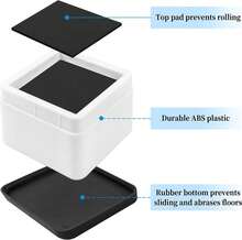 Bed Risers 3 Inch, 4 Pack - ColorA - View 4