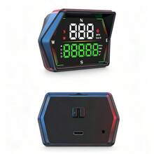 YNF Car GPS HUD Digital Speedometer, Adjustable Overspeed Alarms, Fatigue Driving Reminder, Real‑Time Speed & Odometer Readout, Plug‑And‑Play For All Vehicles - A - View 9