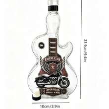 New Whiskey Bottle Guitar Shaped Luxury Cross-Border Same Style Empty Liquor Bottle Personalized High Borosilicate Glass Whiskey Small Bottle - View 2