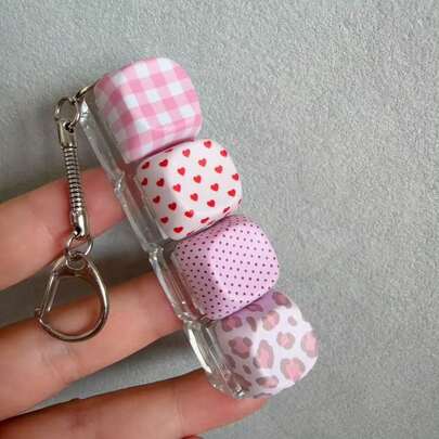 1 buah Gantungan Kunci Penghilang Stres Keyboard PBT Motif Polka Dot Leopard Bintang dengan Teknik Dye-Sublimasi - Mainan Ujung Jari Berwarna-warni yang Efektif Meredakan Stres, Menampilkan Warna Macaron yang Cerah. Penampilan, Warna, dan Desainnya Sangat Menarik, Menjadikannya Pilihan Sempurna untuk Suvenir Pesta, Hadiah untuk Teman dan Remaja.