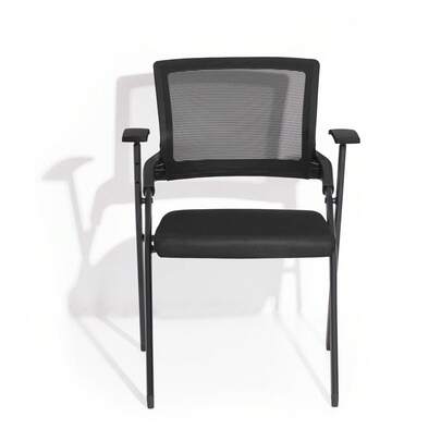 Portable Folding Desk Chair, Office Meeting Chair With Armrests And Options