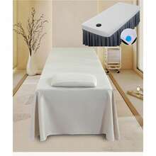 Ga trải giường massage TOEDO màu trơn cho salon làm đẹp và spa, vỏ bọc giường massage thân thiện với da có lỗ - Nhiều màu - Xem 5