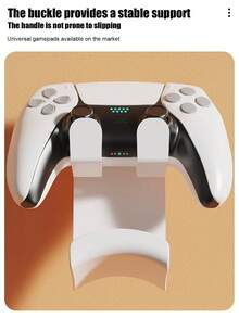 1 Buah Dudukan Pengontrol Game & Headphone Universal yang Dapat Dipasang di Dinding, Gantungan Gamepad Perekat Tanpa Bor, Rak Penyimpanan Ganda untuk Dinding/Meja untuk Aksesori Gaming PS 5 PS 4 Xb O X Switch, Alas Anti Selip, Pengatur Ruang Gaming Hemat Ruang - View 5
