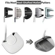 1PC Stylish Golf Mallet Putter Headcover With Exquisite "PUTTER" Letter Embroidery. Constructed From PU Material, It Shields The Putter Head From Scratches And Dust, A Practical Accessory For Daily Golf Use. - Multicolor - View 11