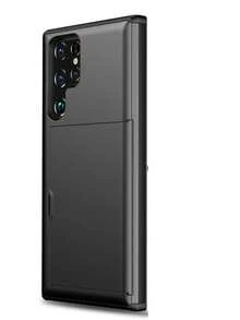 For Galaxy Case, Anti-Drop Two-In-One PC Card Case For Mobile Phone, Suitable Compatible With Apple 17 Promax 17 Pro 17e 16E 15 14 13 12 11 18 Models. 2-In-1 Shock-Proof Mobile Phone Protection Case, With Card Slot And Wallet-Style Design. - Black - View 75