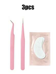 25pcs/17pcs/7pcs/3pcs/1pc Eyelash Extension Tool Set For Women, Lash Tweezers Set With Anti-Static Non-Slip Handle, Eyelash Isolation Pad, Individually Packaged Eye Patches, Eyelash Extension, Easy To Use, Eyelash Extension Patch Set, Eyelash Perm, Eyelash Tinting, Suitable For Professional Salon And Personal Use, Lower Eyelid Gel Pads, DIY Eyelash Extension Supplies - Multicolor - View 6