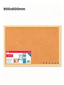 Wood Framed Cork Board, Durable Natural Pin Board, Easy Mount For Photos, Notes & Calendars, Wall Decor For Kids Bedroom, Study Desk, Office Dorm, Perfect For Students, Teachers & Office Workers To Organize Plans And Display Artworks - A - View 16