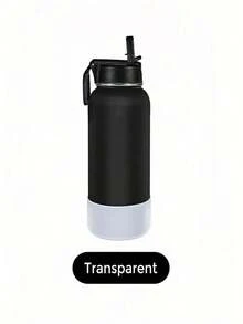 3pcs/1pc, Transparent Glass Bottom Cover For Compatible With Stanley 30/40oz Glass, Non-Slip Protective Sleeve, Accessory For Glass, Protective Silicone Cover For Ice Bar Cup Accessories, Reduce Noise And Protect Cup Accessories - Clear - View 4