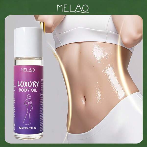 MELAO luksuzno ulje za tijelo 125 ml/4.2 fl. oz, hranjivo hidratantno ulje za masažu tijela, hidrira suhu kožu, ostavlja kožu mekom i blistavom, prikladno za svakodnevnu njegu cijelog tijela
