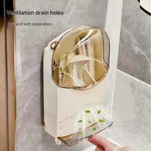 No-Drill Wall-Mounted Kitchen Utensil Rack, Chopstick Holder, Knife Rack, Spoon & Spatula Storage Box, Large Capacity, Draining & Dust-Proof - Multicolor - View 3
