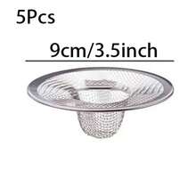 12/5/1pc Stainless Steel Slanted Filter Mesh, 2/2.75/3.5 Inch Metal Mesh Strainer, Suitable For Kitchen Sink/Bathroom, Bathtub, RV Sink, Floor Drain, Balcony Drain, Fast Drainage And Effective Full Mesh Basket, Kitchen Essential - Stainless Steel Filter Mesh - View 16