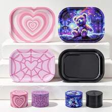 Multifunctional Grinder Set. Diverse Accessories: Storage Box, Storage Tube, Tray, Grinder, Rolling Machine And More. Complete Set. Gift Choice. Holiday Gift, Halloween & Christmas Gift. - Multicolor - View 5