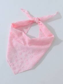 1件/套 女款時尚刺繡花卉圖案頭巾髮箍，適合日常與度假使用 - 淺粉色 - 查看 5