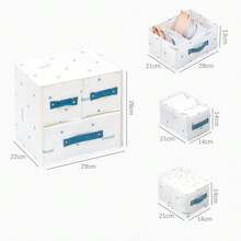 Nueva caja de almacenamiento de ropa estilo cajón, organizador de armario de tela para el hogar - Multicolor - Ver 7