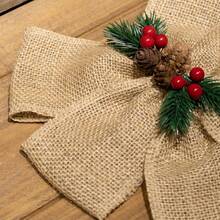 2 Inch Burlap Wide Fabric Craft Ribbon,10 Yard, Natural Brown Ribbon For Bow Crafting,Wreath-Making, Tree Decoration,Natural Jute Fabric Ribbon, Crafts Ribbon For Christmas, Wedding, Gifts, Burlap Fabric DIY, Ribbon For Decoration - A - View 2