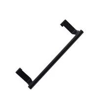 Basic Living 1pc Black Single Bar Towel Rack, Cabinet Door Back Hanging No-Drill Towel Bar - A - View 12