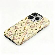 HoBa case 1pc 2D Flat Pattern 2-In-1 Soft Film Full Coverage Hard Phone Case, Compatible With Galaxy A23/A24/A25/A32/33/S25, Compatible With Apple 7/8/11/12/13/14/14Plus/15/15Plus/16/16Plus/7/8Plus/17/17Pro, Korean Style Fashionable & Fun Phone Case, Elegant Design Unisex, Ideal Gift For Girlfriend For Easter, Spring, Birthday - Mixed Color 1 - View 3