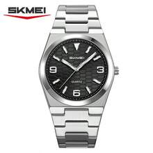 Jam Tangan Pria Skmei 2761 Quartz Alloy, Jam Tangan Mewah Tahan Air, Gaya Bisnis & Olahraga - Perak - View 7