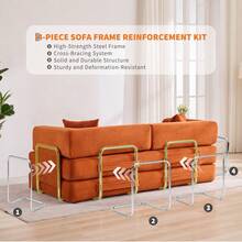 Sofa Bed Frame - Orange - View 5