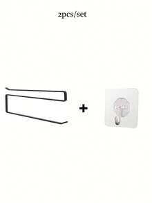 Metal Kitchen Paper Towel Holder, Multi-Functional Wall-Mounted Storage Rack, No Drilling Required, Suitable For Plastic Wrap, Kitchen Paper Towels, Tea Towels And Aluminum Foil Dispenser, Easy Installation, Ideal Gift For Kitchen Paper Towel Storage - Multicolor - View 14
