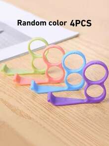 4PCS Portable Dual Ring Phone Stand, Compact Slouchy Person Desktop Phone Holder For Watching Videos - Multicolor - View 8