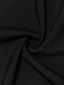 Women's Fashion Elegant Commuter Cape Blazer - Black - View 11