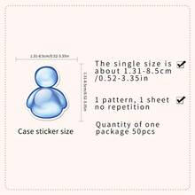 50pcs Vintage Computer Icon Symbols Stickers, Creative Decor For Mirror, Storage Box, Tablet School Supplies - Multicolor - View 2