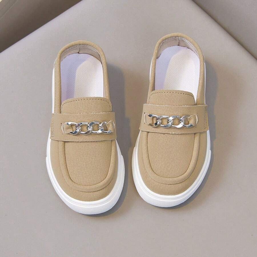 Boys, Girls, Slip-On Shoes, Lightweight, Comfortable, All Season, School, Gift - Khaki - View 1