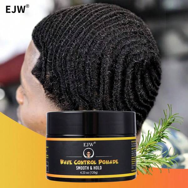 Pomada natural para hombres con fijación fuerte y ondas en capas - Crema para el cabello de fácil lavado, grasa para hidratación, control y brillo sedoso