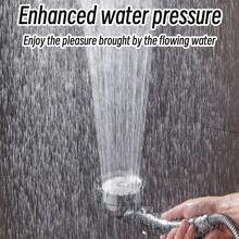 Low Water Pressure Booster Shower Head, 3-Mode Adjustable Handheld Shower Nozzle, Universal Connector Bathroom Shower Accessory, For Shower Use Only - 3 Modes - View 7
