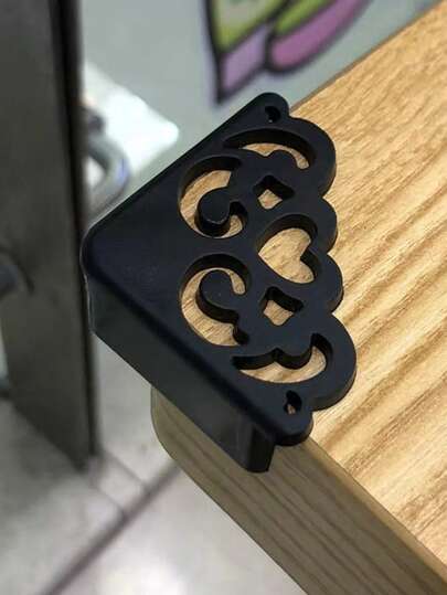 4pcs Decorative Corner Protectors, Soft Silicone Table Corner Guards, Anti-Collision Safety Covers With Elegant Hollow Design, Furniture Edge Protectors For Tables, Cabinets, Desks, Nightstands, Home & Office