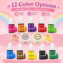 Baking Decoration Pigment - Liquid Cooking DIY Cake Decoration Pigment, Suitable For Baking Cakes, Easter Eggs And Other Crafts, Perfect Gift For Mother's Day (Accessories Random) - View 2