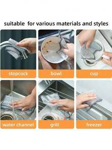 30pcs Thick Double-Sided Metal Wire Mesh Cleaning Cloth, Kitchen Cookware Cleaning Towel - Silver - View 5