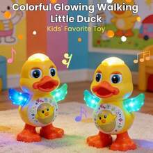 Interactive Dancing Bee/Duck/Rabbit Toy With Lights And Music - Edutainment, Vibrant Colors, Ideal Gift For Birthday, Christmas, Halloween (Batteries Not Included), Interactive Toy | Cartoon Bee Toy | High-Quality Interactive Button - Multicolor - View 3