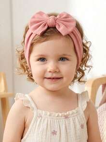 5pcs Baby Bow Decor Hair Band Love Valentine - Multicolor - View 6
